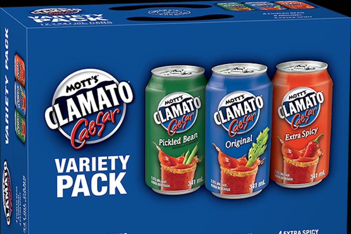 MIXED MOTT'S CLAMATO 6 CANS (6 x 341ML)