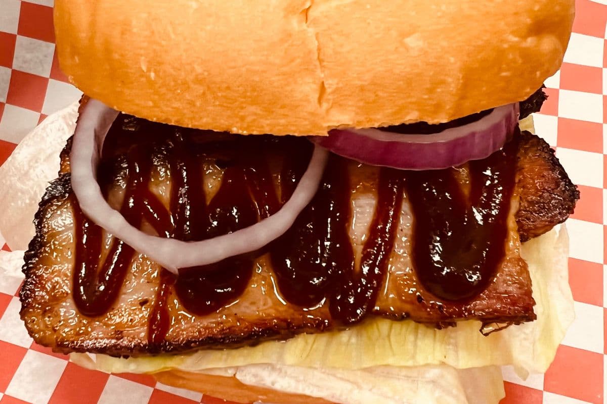 Smoked Pork Belly Sandwich