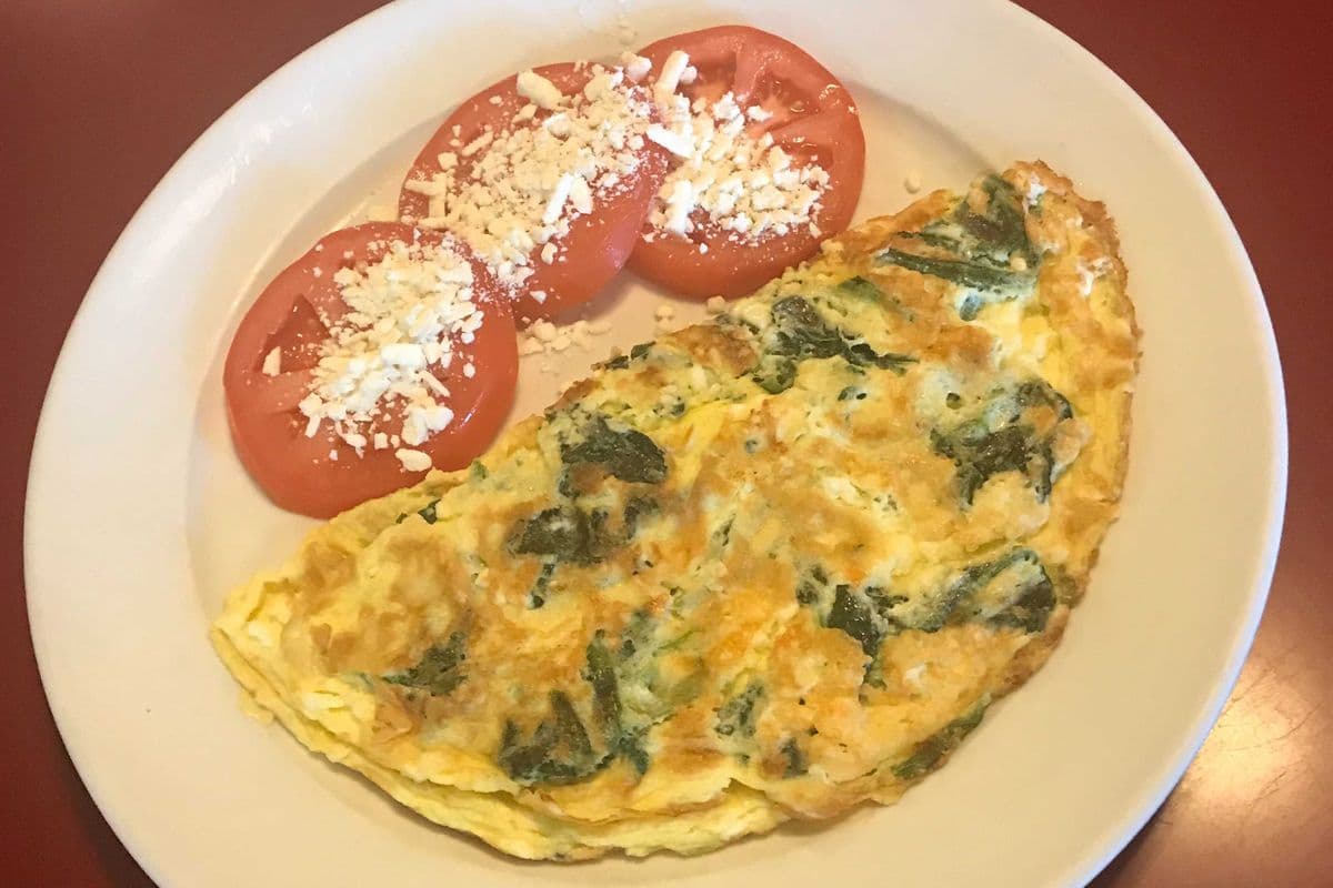 Spinach and Feta Omelette