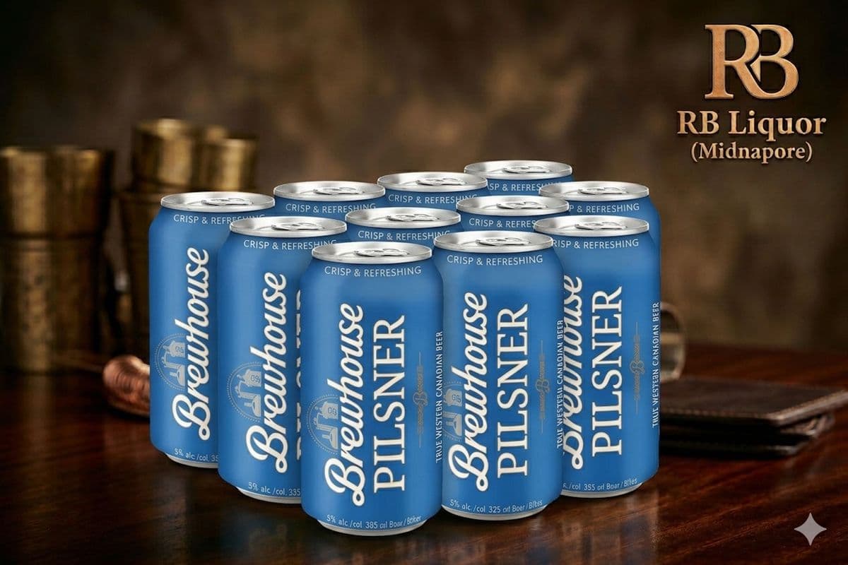 BREWHOUSE PILSNER BEER (8 X 12 FL OZ) 5.0% ABV (8 x 355 mL)