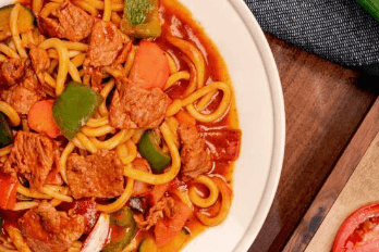 M3 Stir-fried Tomato Beef Noodle / M3 蕃茄炒面