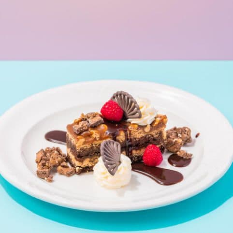 Reese's Peanut Butter Blondie Cake