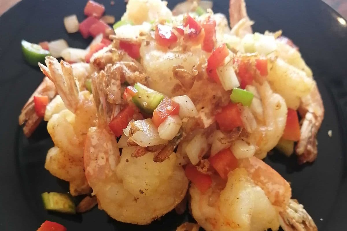 78. Crispy Salt and Pepper Prawns