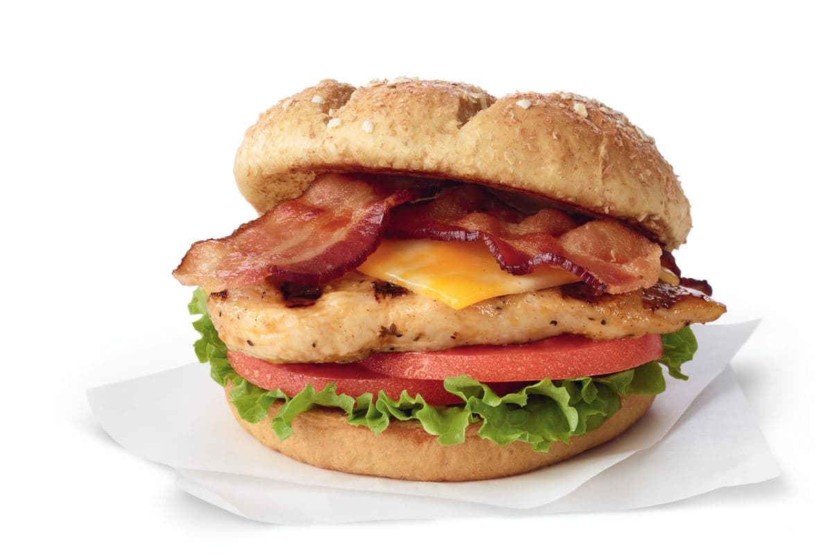 Grilled Chicken Club with Cheddar