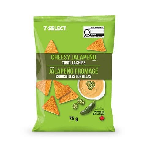 7-Select Cheesy Jalapeno Tortilla Chips 75g