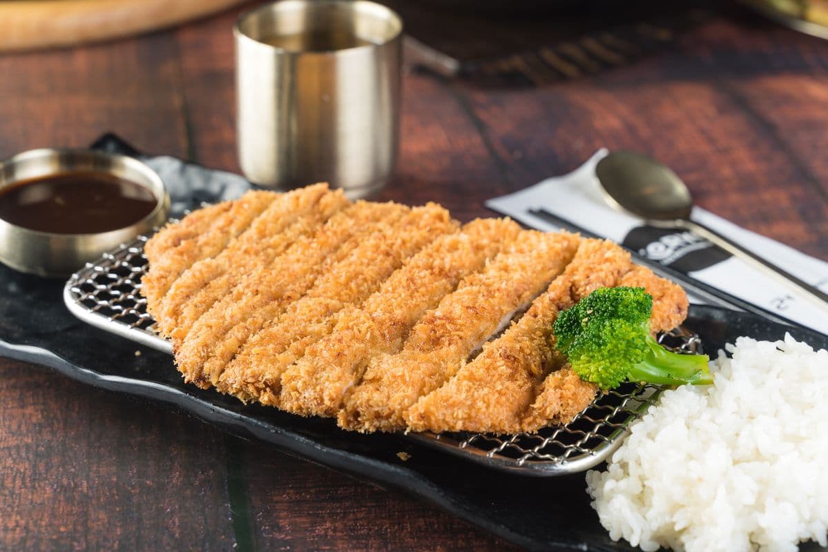 Tonkatsu (Deep-Fried Pork Cutlet) with Rice