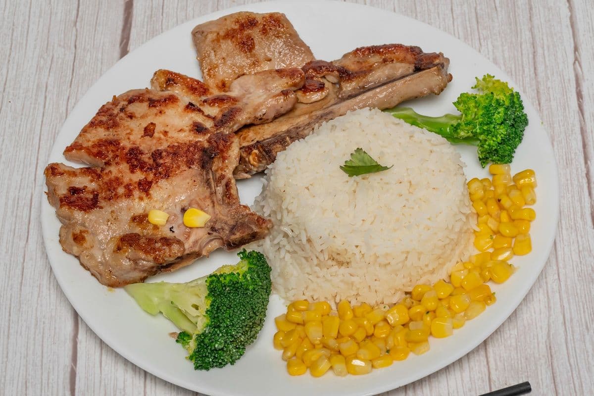 Pork Chop with Tomato Sauce with Rice / 茄汁豬扒飯