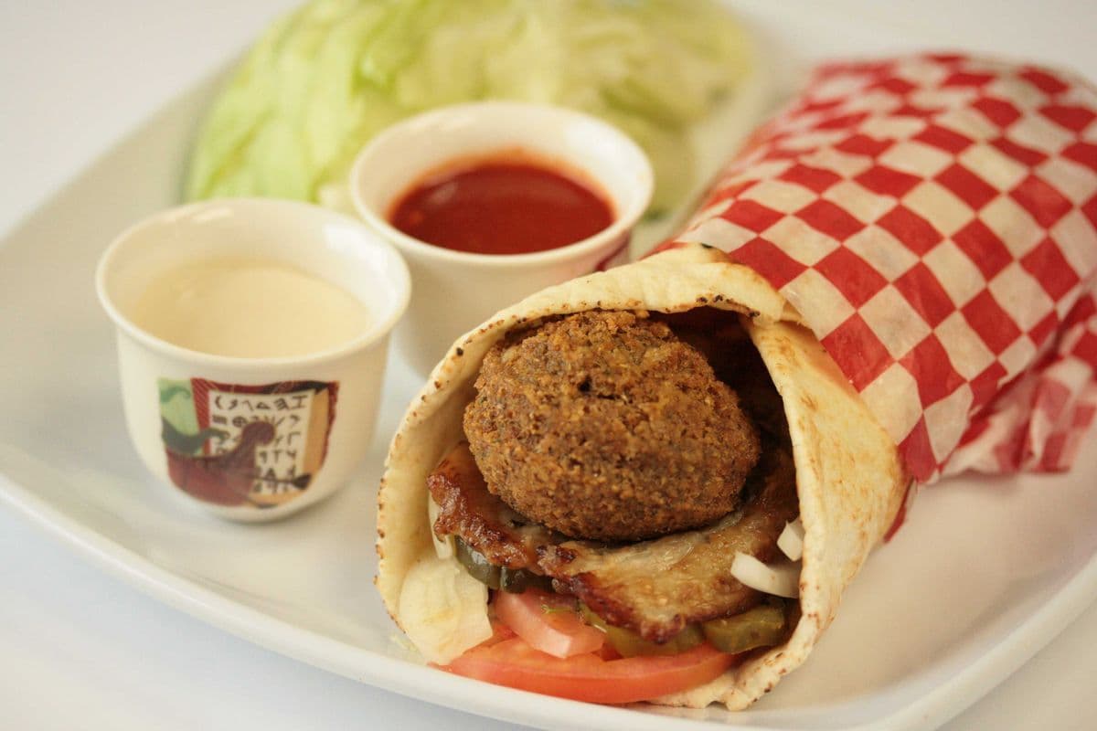 FALAFEL AND EGGPLANT WARP