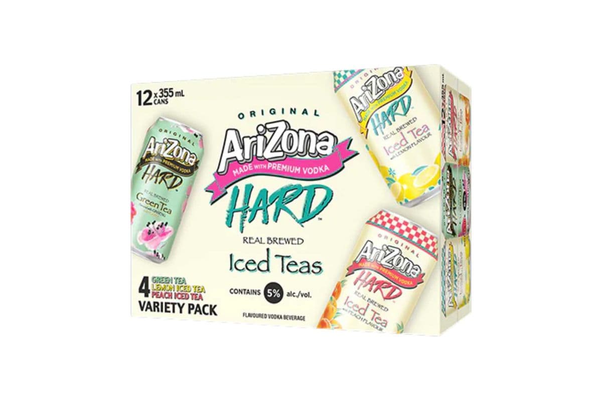 Arizona Hard Brewed Real Ice Teas Mix Pack (12 Cans) (12 x 355ml)