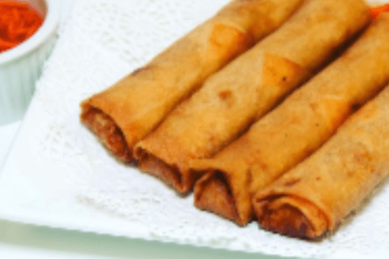 2. Vegetarian Vietnamese Spring Rolls (4 pcs)