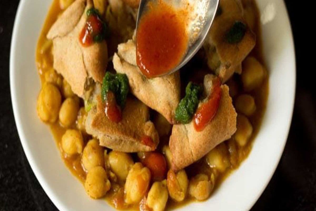 Vegetable Samosa Chaat
