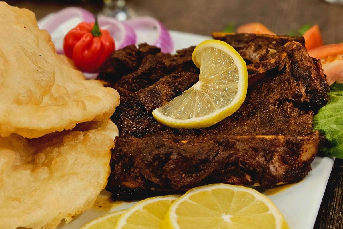 Beef Chaap served with 2 freshly made Luchi and desi salad (Available after 5 pm)