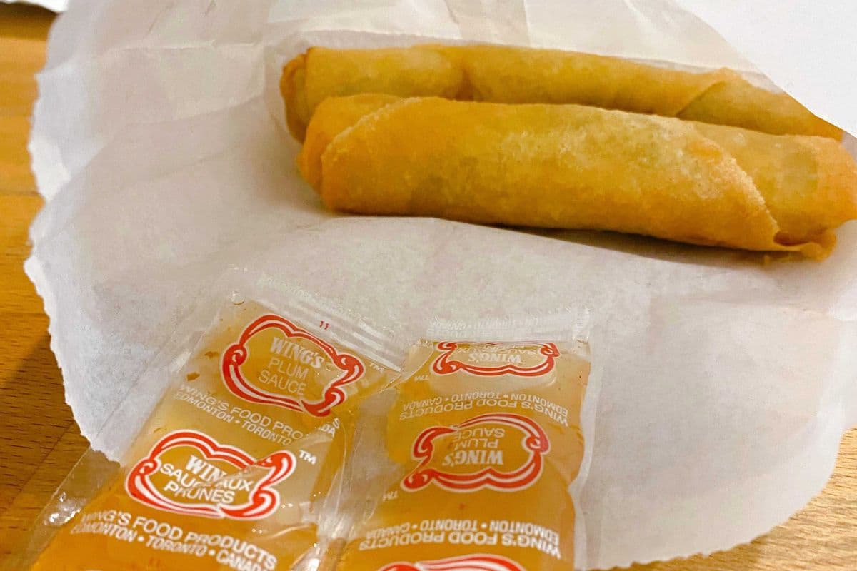 Two spring rolls