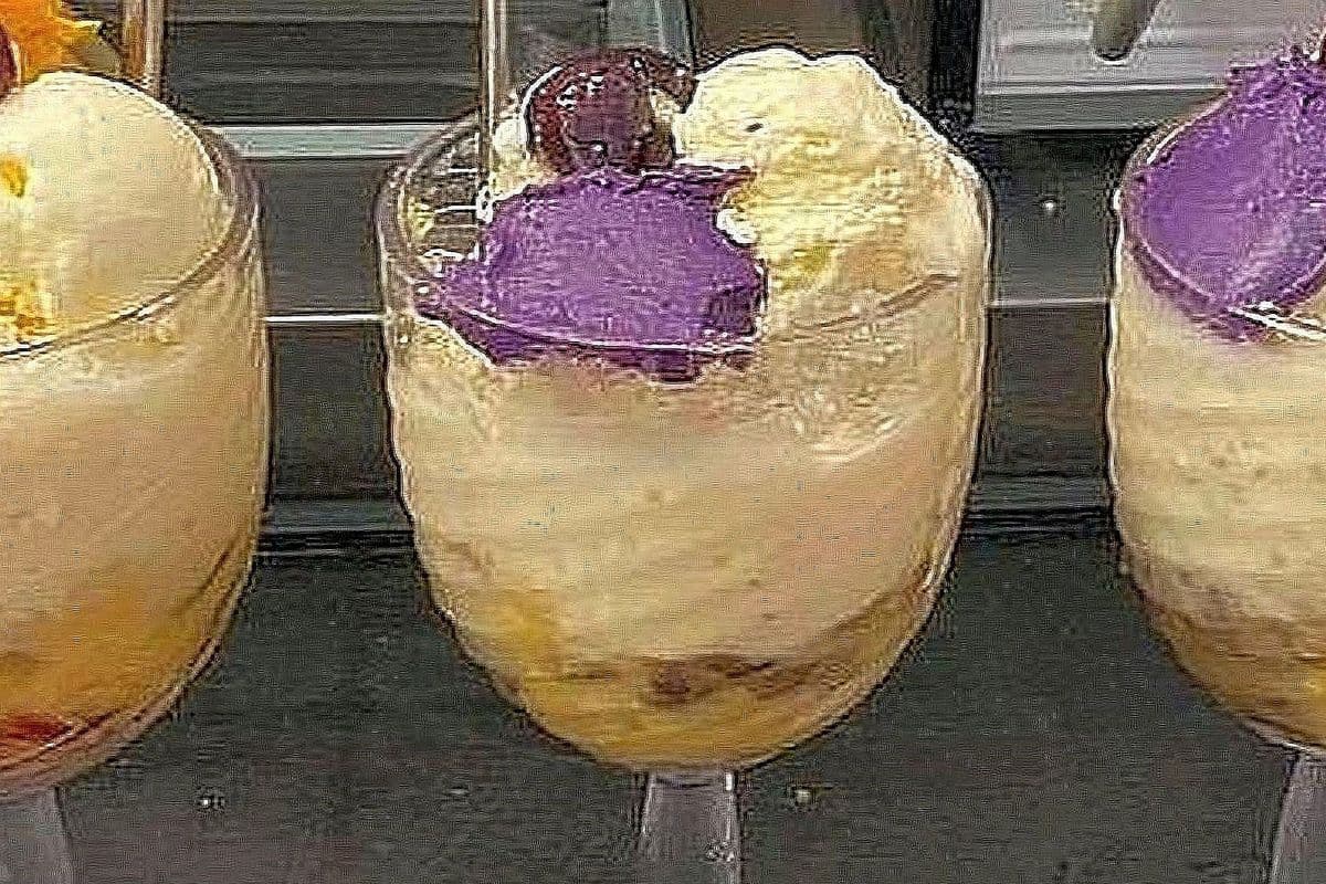 Halo-Halo (Filipino Shaved Ice Sundae with Tropical Fruits)