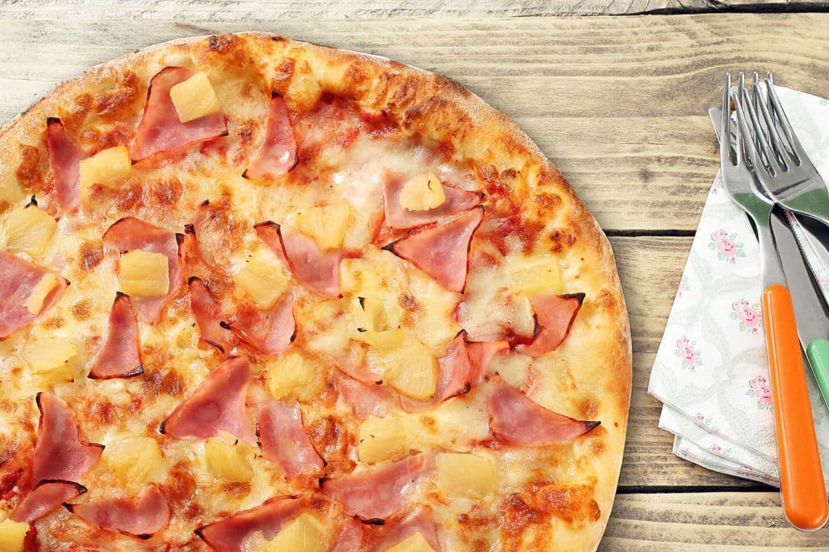 13" Ham and Pineapple Pizza