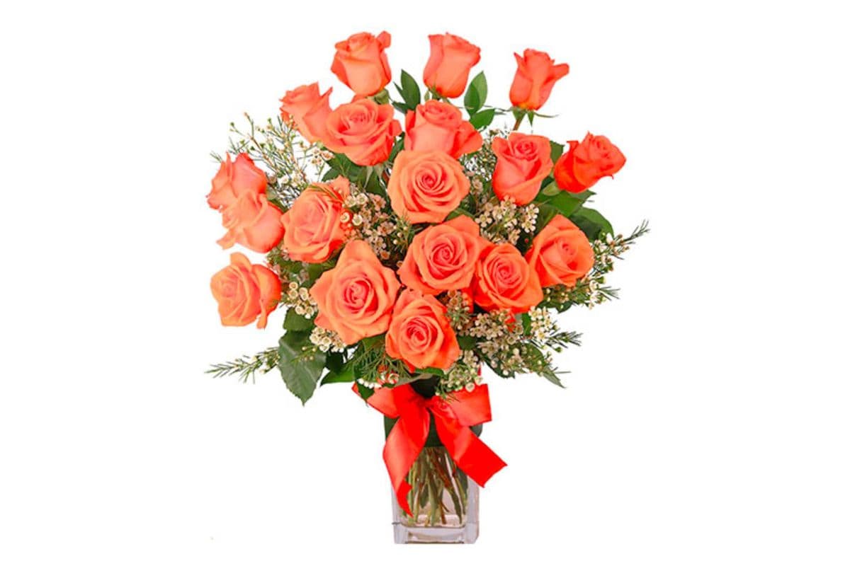 Orange Admiration Rose Arrangement
