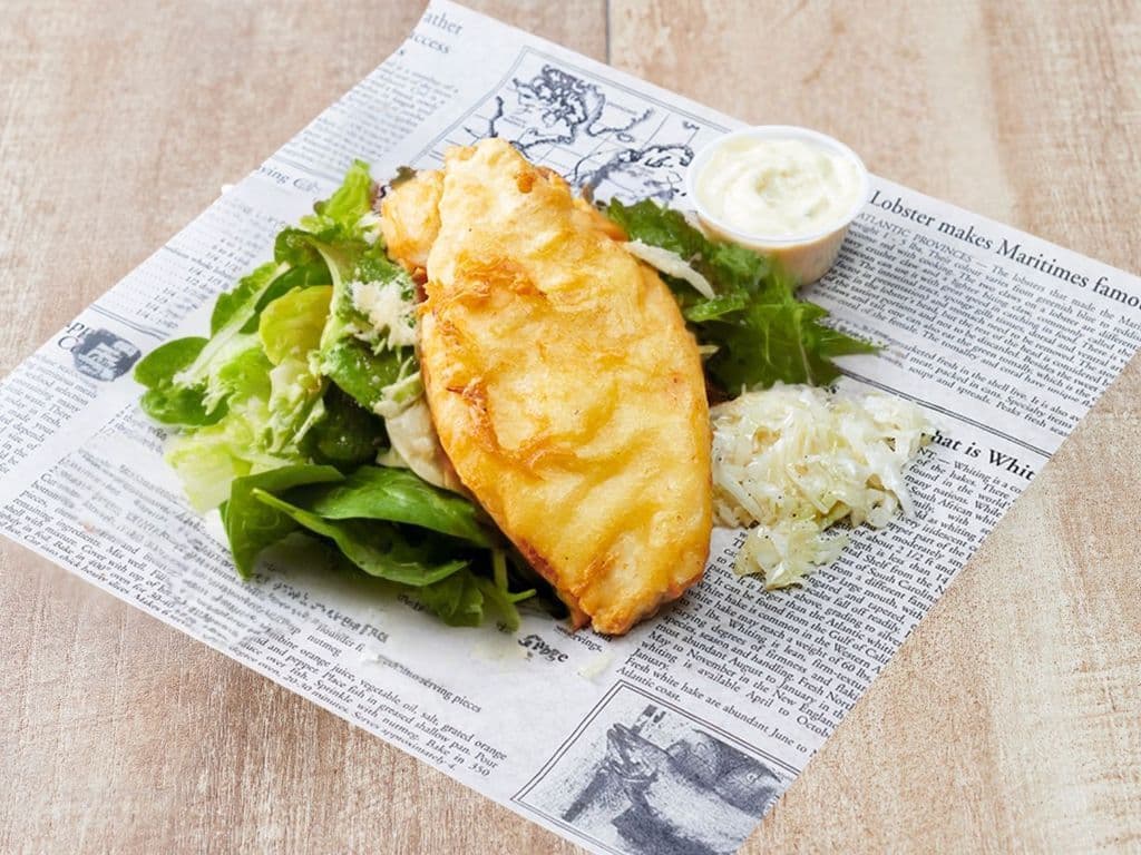 1 piece Halibut & Caesar Salad