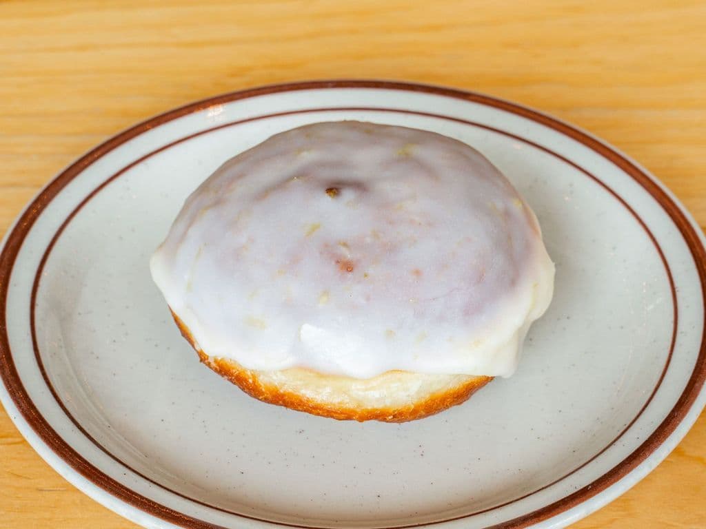 Lemon glazed doughnut