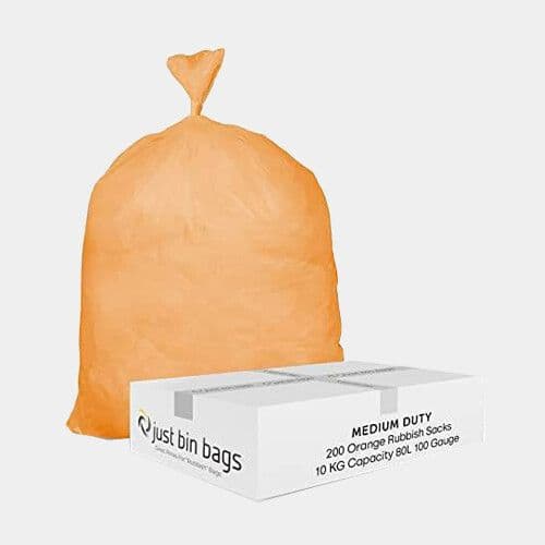 4 Sacs a ordures orange pour gazon et feuilles / 4 Lawn & Leaf Orange Garbage Bags