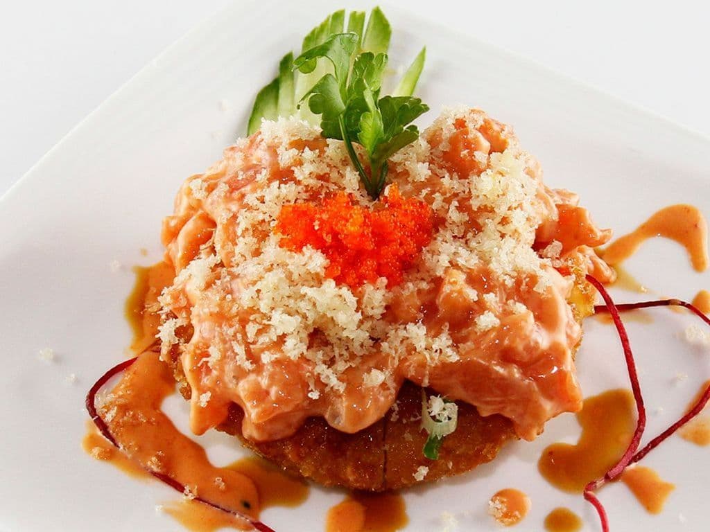 Spicy Salmon Pizza