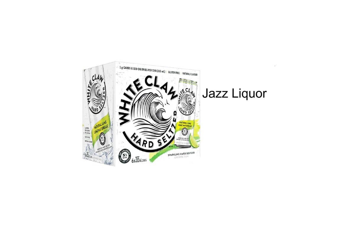 WHITE CLAW NATURAL LIME 6 CANS (1 x 6 CANS )