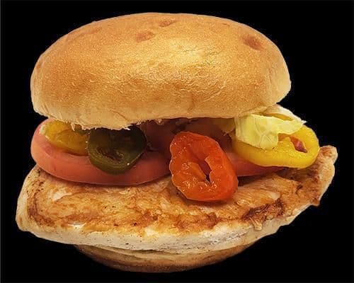 .Grilled Chicken Burger.