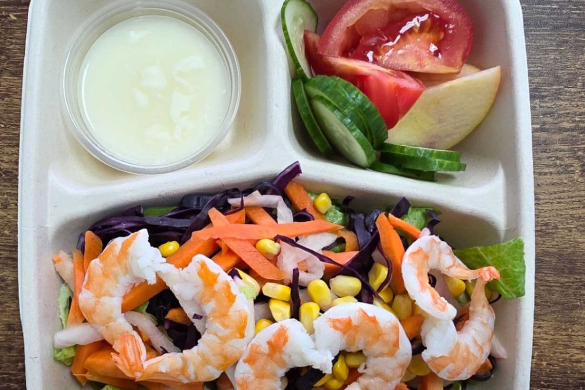 Shrimp Salad Bowl w/ Sour Mayonnaise Dressing