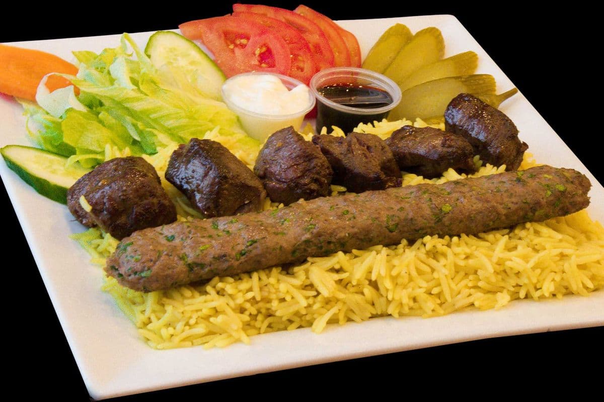 Beef Tikka + Beef Kofta Kebab (2 Skewers)