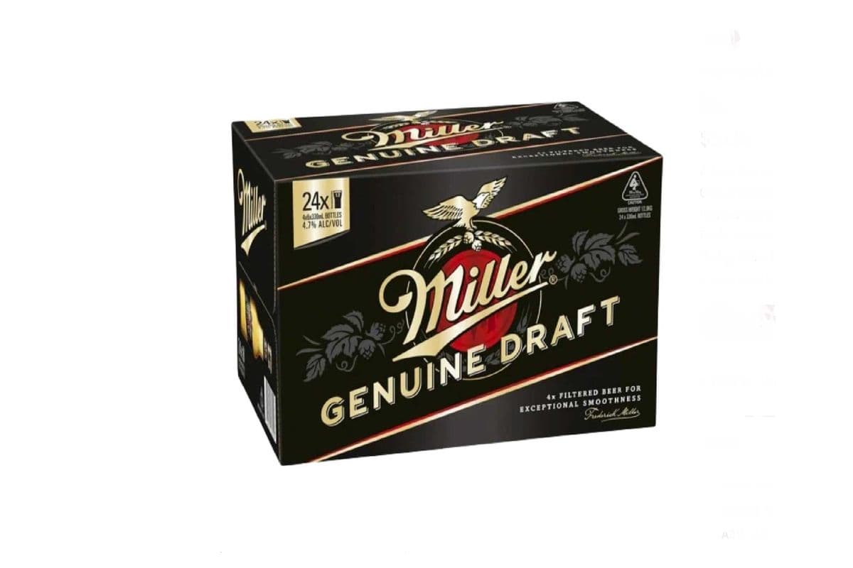 Miller Genuine Draft (24 x 355ml bottles)