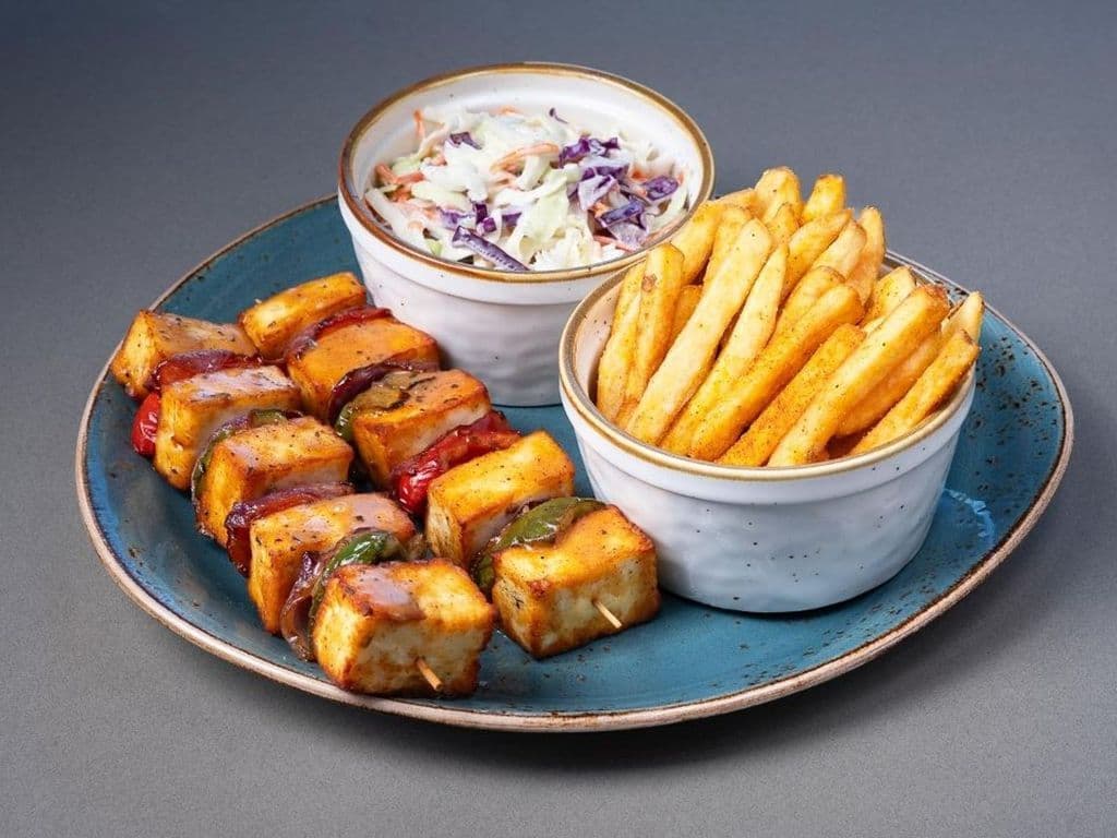 Double Veggie Kebab with 2 Sides