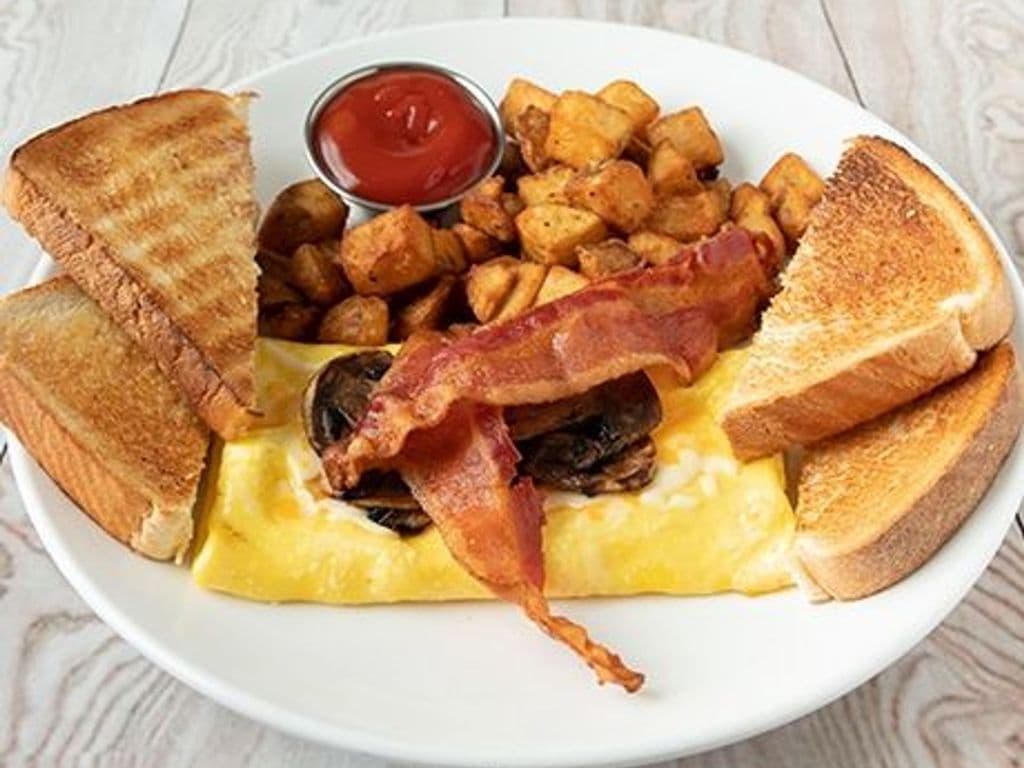 Mushroom Bacon Omelette