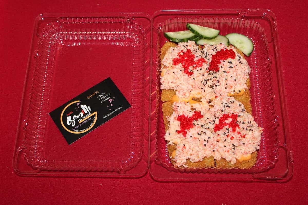 Pizza sushi aux crevettes
