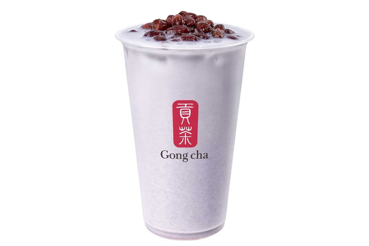 Taro Milk Tea with Redbean