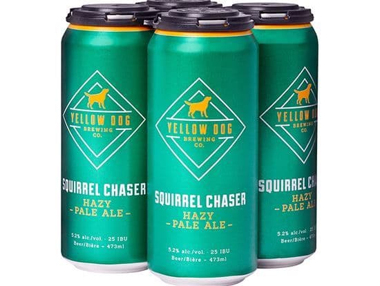 Yellow Dog Hazy Pale Ale 4PK, 473mL craft (5.2% ABV)