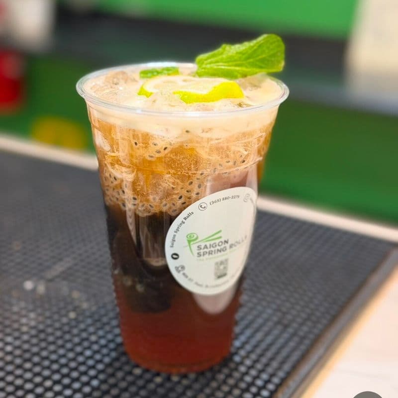 Winter melon tea with grass jelly- tra bi đao suong sao