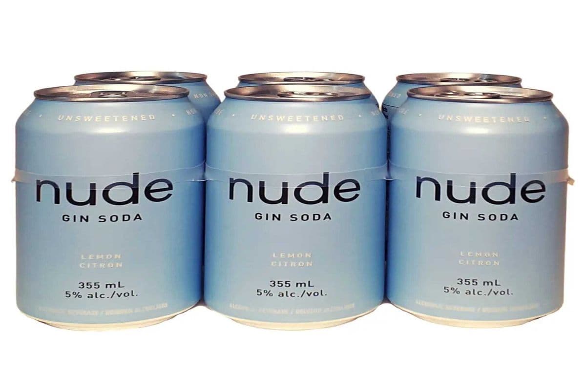 Nude Gin Soda Lemon 6cans x355ml (6 x 355ml)
