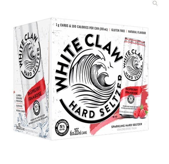 WHITE CLAW RASPBERRY (6x355ML)