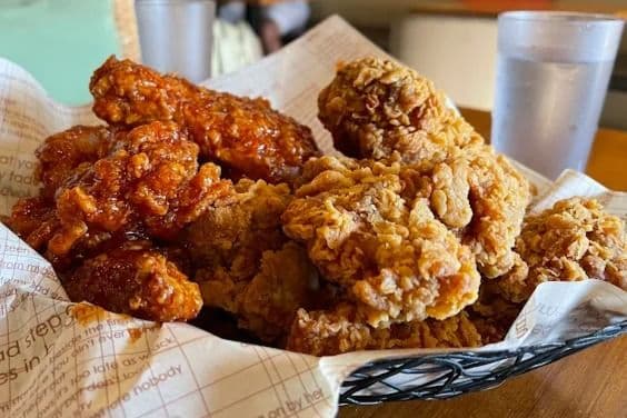 Half Original and Half Seasoned Chicken