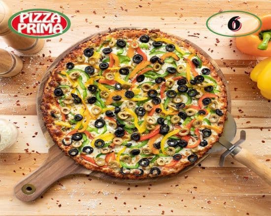 6. Pizza classique 10" végétarienne / 10" Classic Vegetarian Pizza