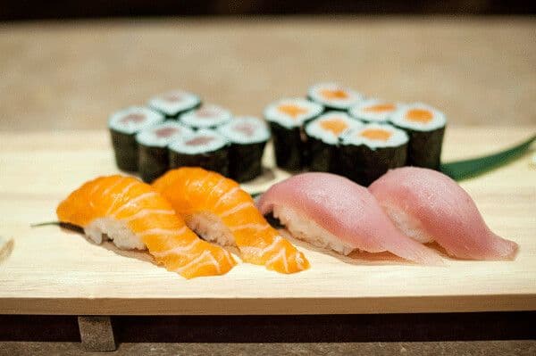 Tuna and Salmon Sushi Combo