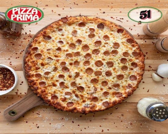 51. Pizza classique 12" à la saucisse italienne / 12" Classic Italian Sausage Pizza