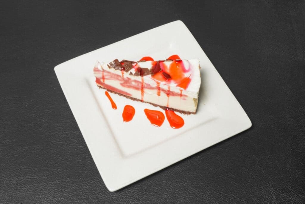 Strawberry champagne cheesecake