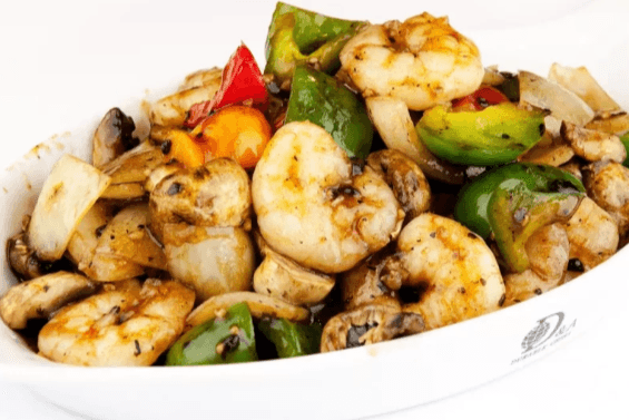 42. Prawns with Black Bean Sauce