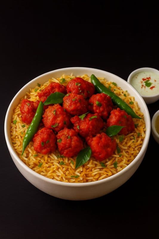 Chicken 65 Biryani Boneless / Biryani au poulet 65 désossé