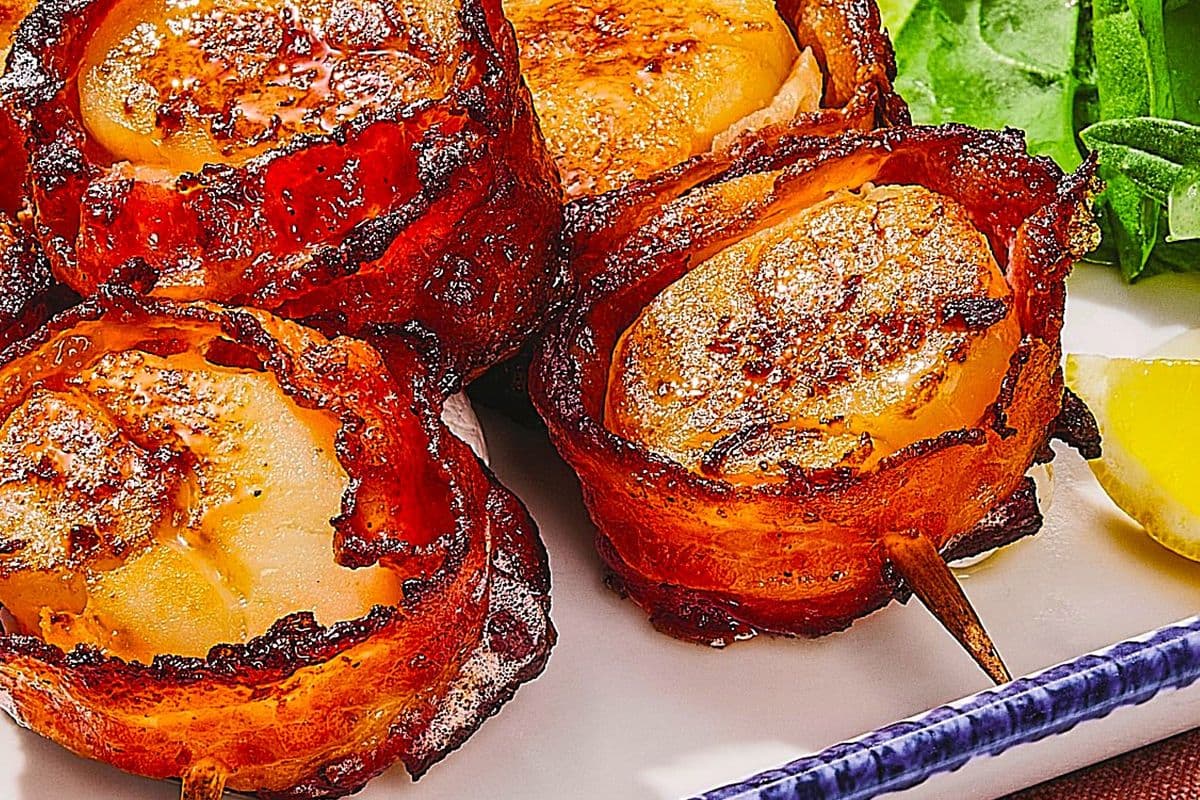 Bacon-Wrapped Sea Scallops (4 Scallops)