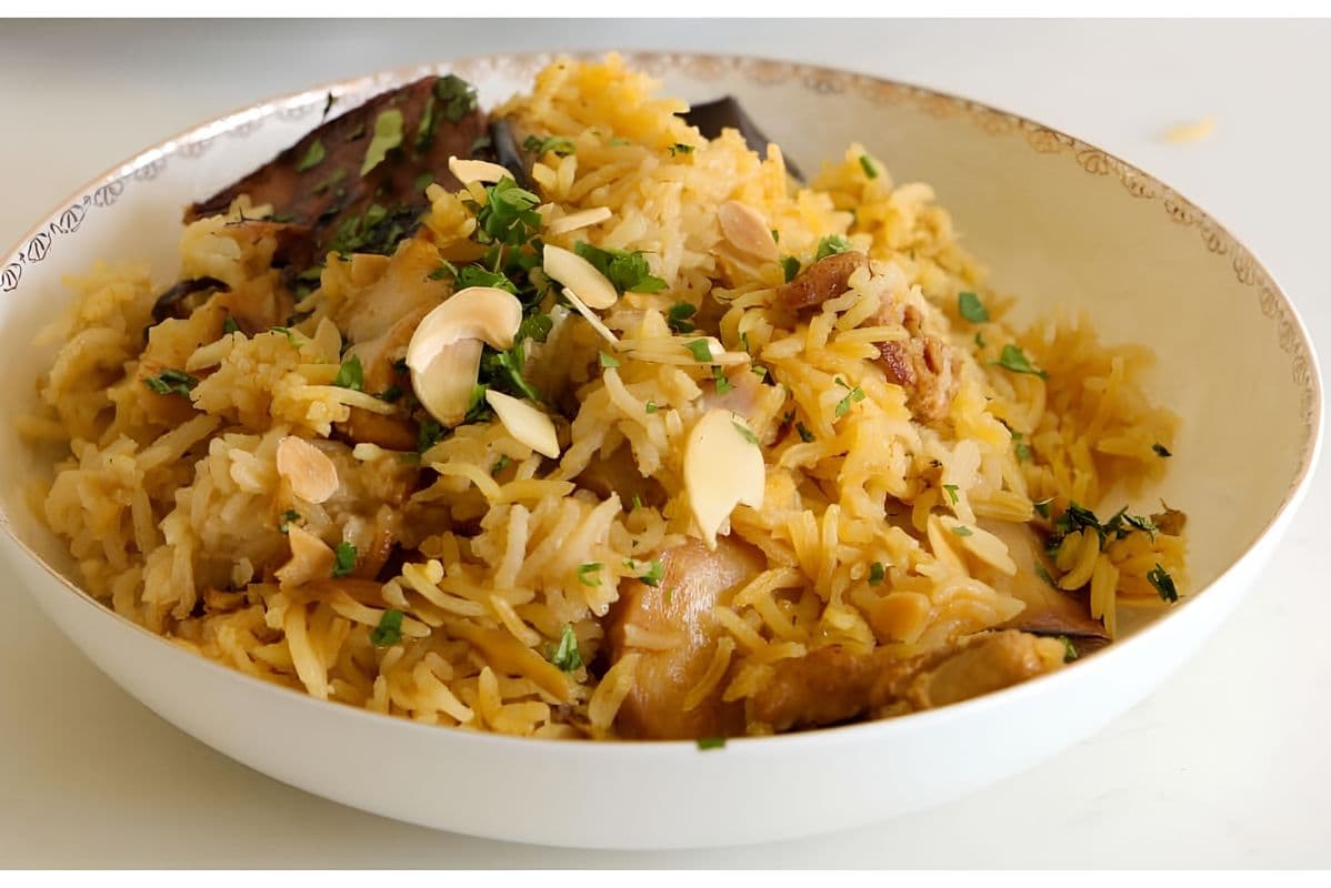 chicken rice maqluba !! NEW