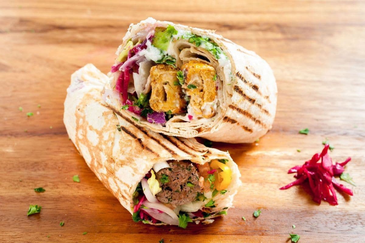 Mix BBQ Wrap (Beef Kabab & Shish Tawouk) Combo