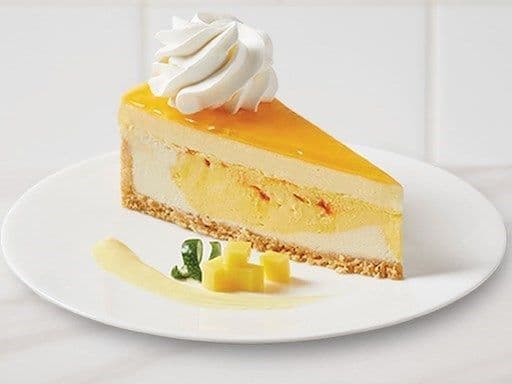 Tranche de Gâteau au Fromage mangue lime / Mango Lime cheesecake slice