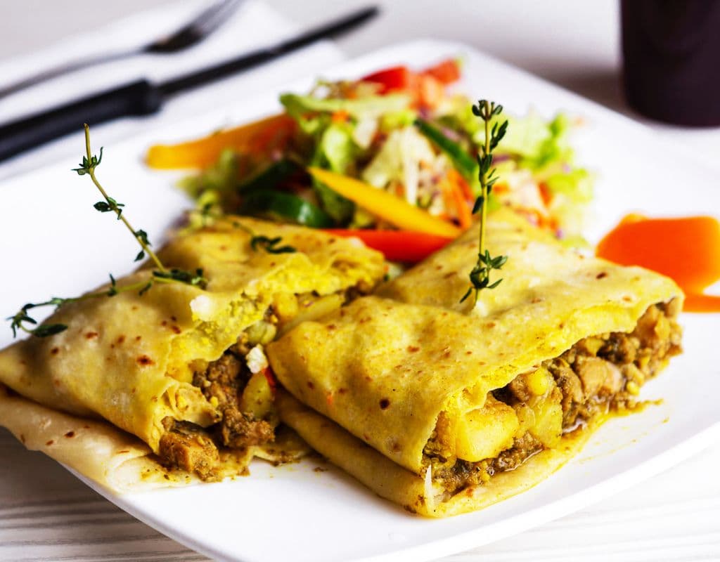 Curry Chicken Roti