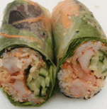 57. Maki de printemps aux crevettes / Shrimp Spring Maki